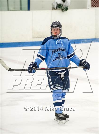 Thumbnail 2 in Franklin vs Bishop Hendricken (Mount St. Charles Holiday Face-Off) photogallery.