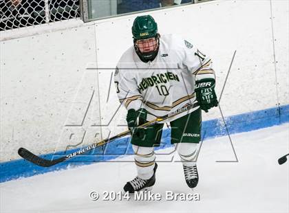 Thumbnail 3 in Franklin vs Bishop Hendricken (Mount St. Charles Holiday Face-Off) photogallery.