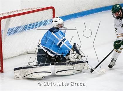 Thumbnail 2 in Franklin vs Bishop Hendricken (Mount St. Charles Holiday Face-Off) photogallery.