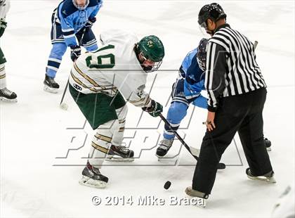 Thumbnail 3 in Franklin vs Bishop Hendricken (Mount St. Charles Holiday Face-Off) photogallery.