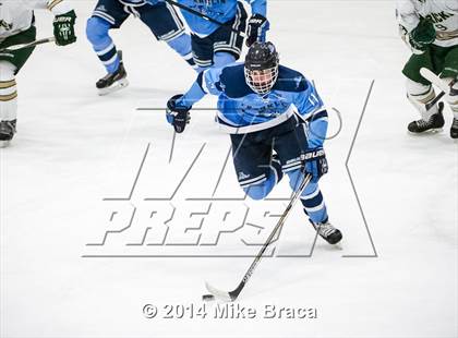 Thumbnail 1 in Franklin vs Bishop Hendricken (Mount St. Charles Holiday Face-Off) photogallery.