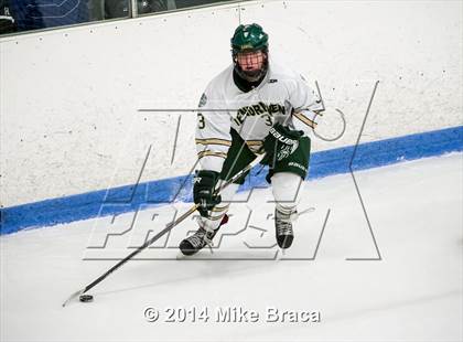 Thumbnail 2 in Franklin vs Bishop Hendricken (Mount St. Charles Holiday Face-Off) photogallery.