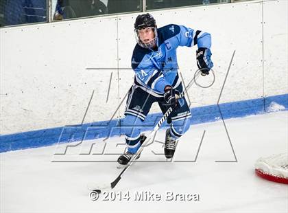 Thumbnail 1 in Franklin vs Bishop Hendricken (Mount St. Charles Holiday Face-Off) photogallery.