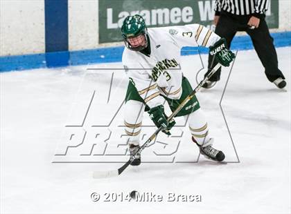 Thumbnail 1 in Franklin vs Bishop Hendricken (Mount St. Charles Holiday Face-Off) photogallery.