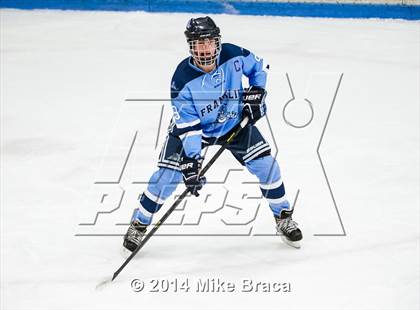 Thumbnail 2 in Franklin vs Bishop Hendricken (Mount St. Charles Holiday Face-Off) photogallery.