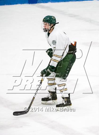 Thumbnail 3 in Franklin vs Bishop Hendricken (Mount St. Charles Holiday Face-Off) photogallery.
