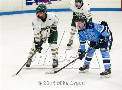 Thumbnail 2 in Franklin vs Bishop Hendricken (Mount St. Charles Holiday Face-Off) photogallery.