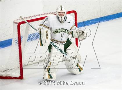Thumbnail 3 in Franklin vs Bishop Hendricken (Mount St. Charles Holiday Face-Off) photogallery.