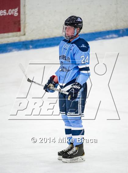 Thumbnail 3 in Franklin vs Bishop Hendricken (Mount St. Charles Holiday Face-Off) photogallery.