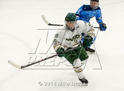 Thumbnail 3 in Franklin vs Bishop Hendricken (Mount St. Charles Holiday Face-Off) photogallery.