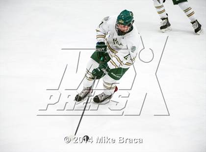 Thumbnail 3 in Franklin vs Bishop Hendricken (Mount St. Charles Holiday Face-Off) photogallery.