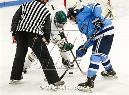 Thumbnail 3 in Franklin vs Bishop Hendricken (Mount St. Charles Holiday Face-Off) photogallery.