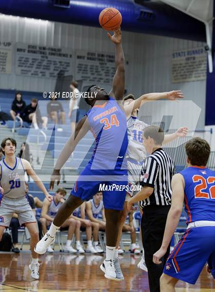 Thumbnail 2 in Trinity Christian vs Covenant Christian (Krum Invitational) photogallery.