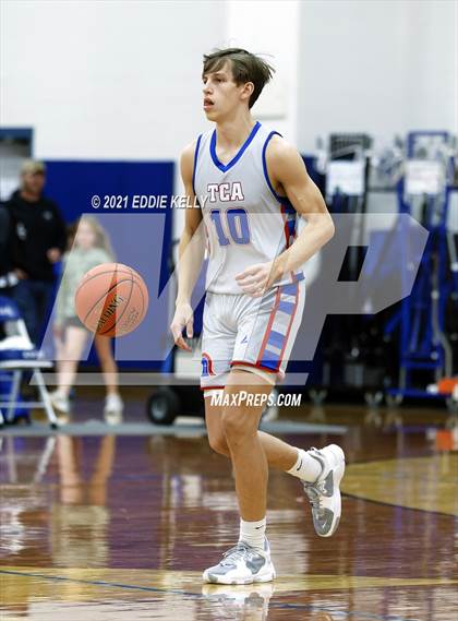 Thumbnail 3 in Trinity Christian vs Covenant Christian (Krum Invitational) photogallery.