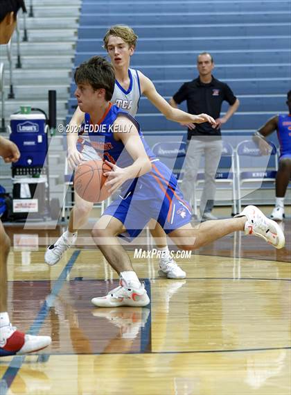 Thumbnail 1 in Trinity Christian vs Covenant Christian (Krum Invitational) photogallery.