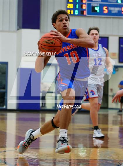 Thumbnail 3 in Trinity Christian vs Covenant Christian (Krum Invitational) photogallery.