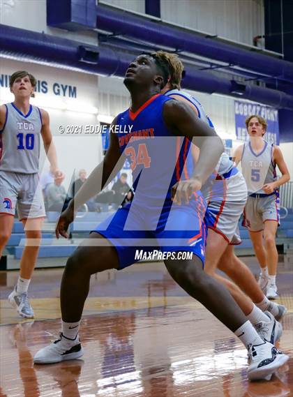 Thumbnail 1 in Trinity Christian vs Covenant Christian (Krum Invitational) photogallery.