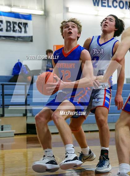Thumbnail 3 in Trinity Christian vs Covenant Christian (Krum Invitational) photogallery.