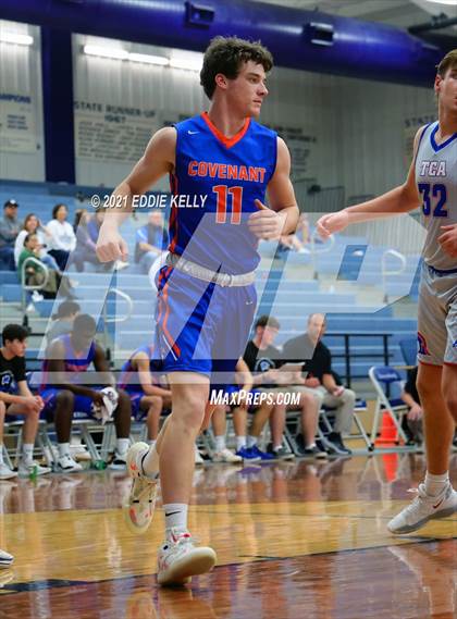 Thumbnail 3 in Trinity Christian vs Covenant Christian (Krum Invitational) photogallery.