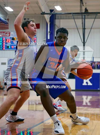 Thumbnail 1 in Trinity Christian vs Covenant Christian (Krum Invitational) photogallery.