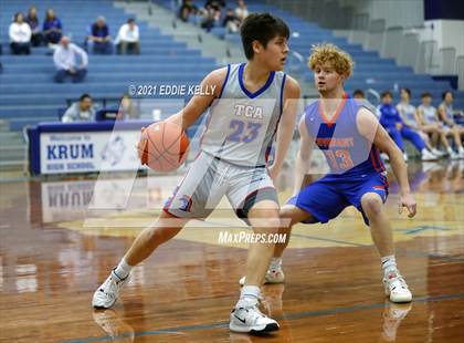 Thumbnail 2 in Trinity Christian vs Covenant Christian (Krum Invitational) photogallery.