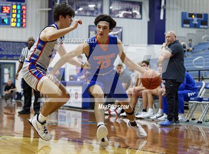 Thumbnail 1 in Trinity Christian vs Covenant Christian (Krum Invitational) photogallery.