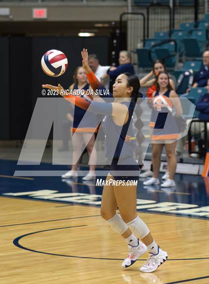 Thumbnail 2 in Seven Lakes vs Tompkins (UIL Volleyball 6A Regional Quarterfinal) photogallery.