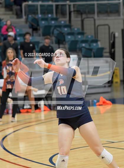 Thumbnail 1 in Seven Lakes vs Tompkins (UIL Volleyball 6A Regional Quarterfinal) photogallery.