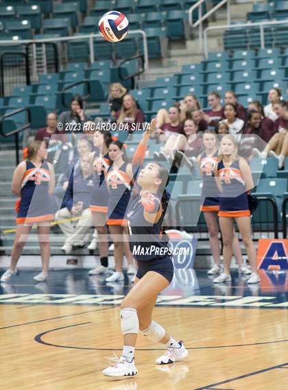 Thumbnail 1 in Seven Lakes vs Tompkins (UIL Volleyball 6A Regional Quarterfinal) photogallery.