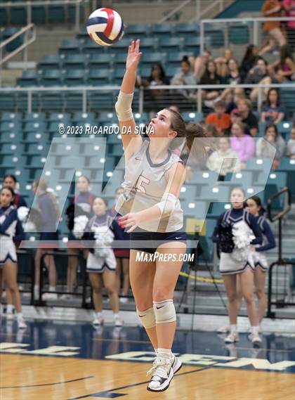 Thumbnail 3 in Seven Lakes vs Tompkins (UIL Volleyball 6A Regional Quarterfinal) photogallery.