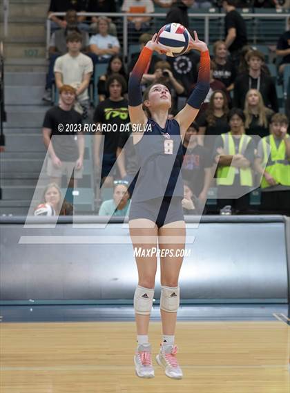 Thumbnail 3 in Seven Lakes vs Tompkins (UIL Volleyball 6A Regional Quarterfinal) photogallery.
