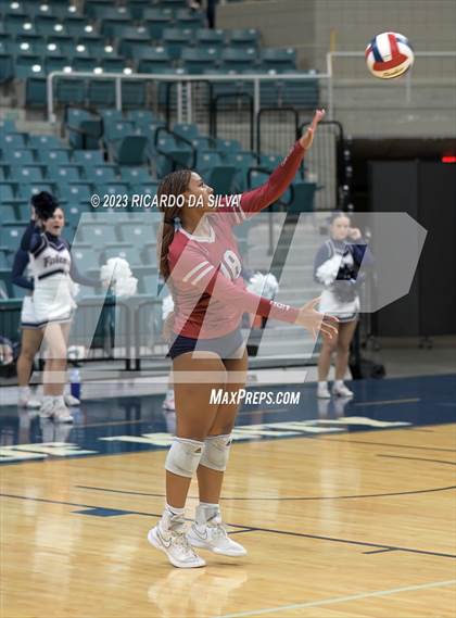 Thumbnail 2 in Seven Lakes vs Tompkins (UIL Volleyball 6A Regional Quarterfinal) photogallery.
