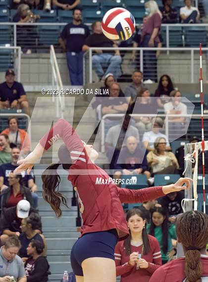 Thumbnail 2 in Seven Lakes vs Tompkins (UIL Volleyball 6A Regional Quarterfinal) photogallery.
