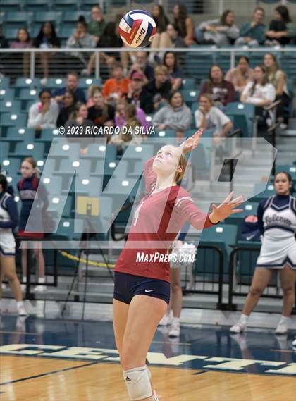 Thumbnail 2 in Seven Lakes vs Tompkins (UIL Volleyball 6A Regional Quarterfinal) photogallery.