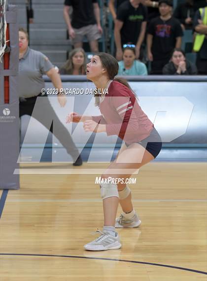 Thumbnail 2 in Seven Lakes vs Tompkins (UIL Volleyball 6A Regional Quarterfinal) photogallery.