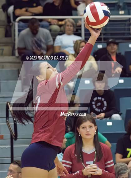 Thumbnail 2 in Seven Lakes vs Tompkins (UIL Volleyball 6A Regional Quarterfinal) photogallery.