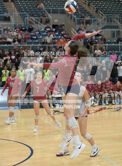 Thumbnail 2 in Seven Lakes vs Tompkins (UIL Volleyball 6A Regional Quarterfinal) photogallery.