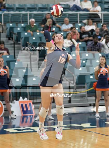 Thumbnail 2 in Seven Lakes vs Tompkins (UIL Volleyball 6A Regional Quarterfinal) photogallery.