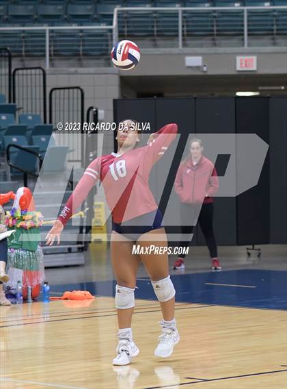 Thumbnail 1 in Seven Lakes vs Tompkins (UIL Volleyball 6A Regional Quarterfinal) photogallery.