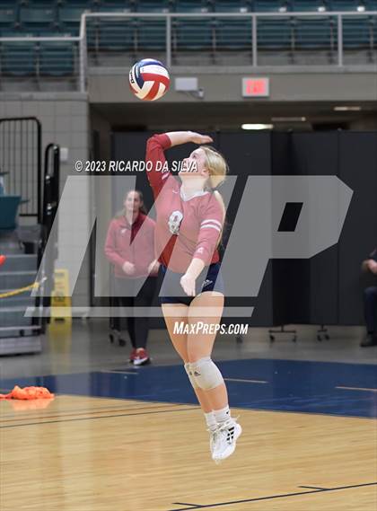 Thumbnail 2 in Seven Lakes vs Tompkins (UIL Volleyball 6A Regional Quarterfinal) photogallery.