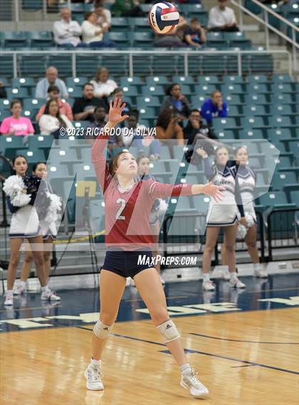 Thumbnail 1 in Seven Lakes vs Tompkins (UIL Volleyball 6A Regional Quarterfinal) photogallery.
