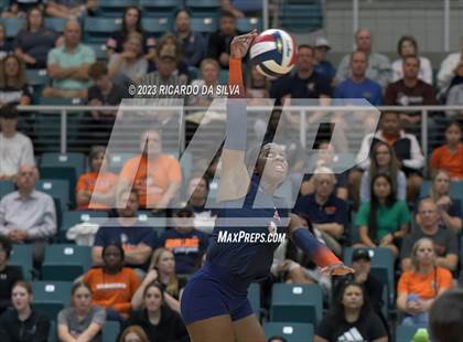 Thumbnail 2 in Seven Lakes vs Tompkins (UIL Volleyball 6A Regional Quarterfinal) photogallery.