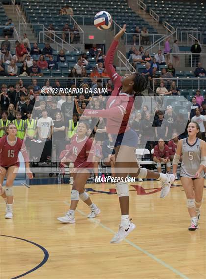 Thumbnail 1 in Seven Lakes vs Tompkins (UIL Volleyball 6A Regional Quarterfinal) photogallery.