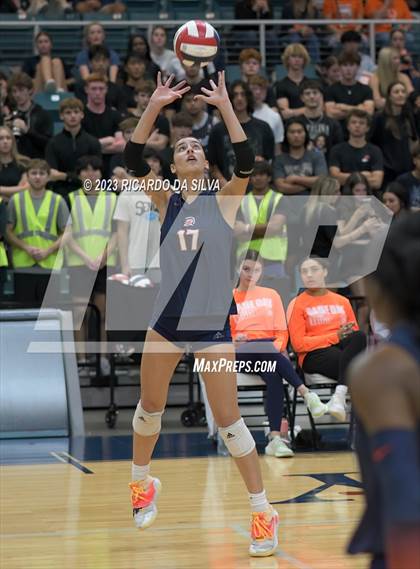 Thumbnail 2 in Seven Lakes vs Tompkins (UIL Volleyball 6A Regional Quarterfinal) photogallery.