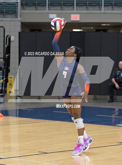 Thumbnail 2 in Seven Lakes vs Tompkins (UIL Volleyball 6A Regional Quarterfinal) photogallery.