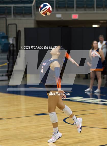 Thumbnail 2 in Seven Lakes vs Tompkins (UIL Volleyball 6A Regional Quarterfinal) photogallery.