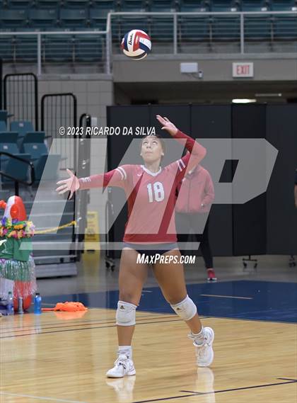 Thumbnail 3 in Seven Lakes vs Tompkins (UIL Volleyball 6A Regional Quarterfinal) photogallery.