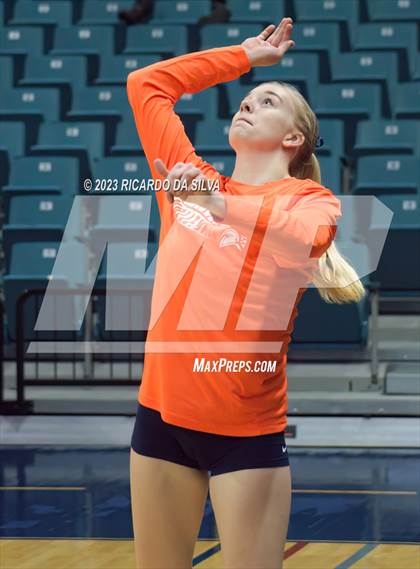 Thumbnail 2 in Seven Lakes vs Tompkins (UIL Volleyball 6A Regional Quarterfinal) photogallery.