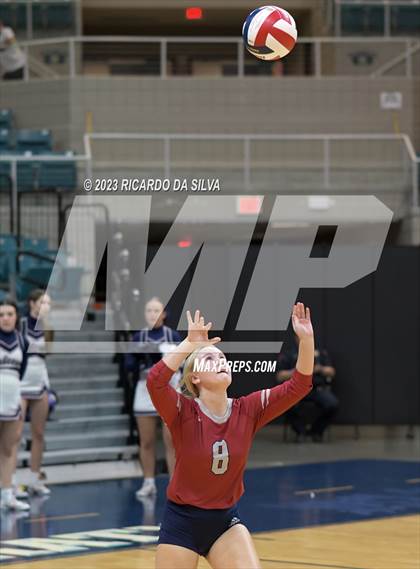 Thumbnail 1 in Seven Lakes vs Tompkins (UIL Volleyball 6A Regional Quarterfinal) photogallery.