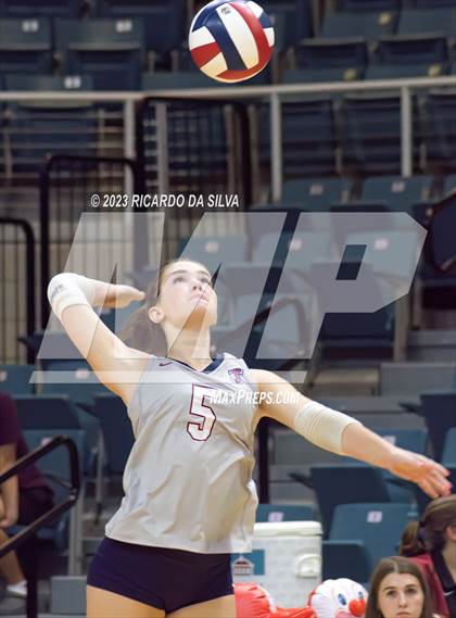 Thumbnail 1 in Seven Lakes vs Tompkins (UIL Volleyball 6A Regional Quarterfinal) photogallery.